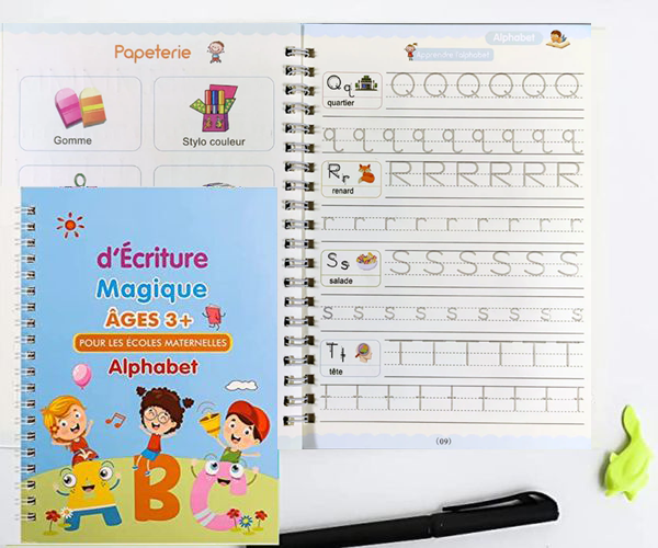 4 Cahiers Magiques Réutilisables Pour Enfants - MagicPen™ ✍🏻